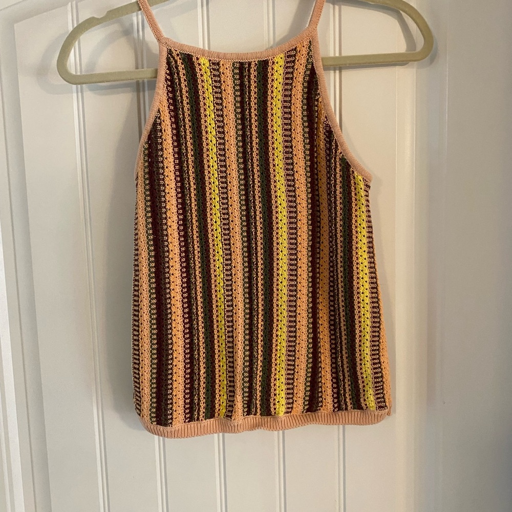 Madewell Striped Crochet Tank Top - Picture 4 of 6